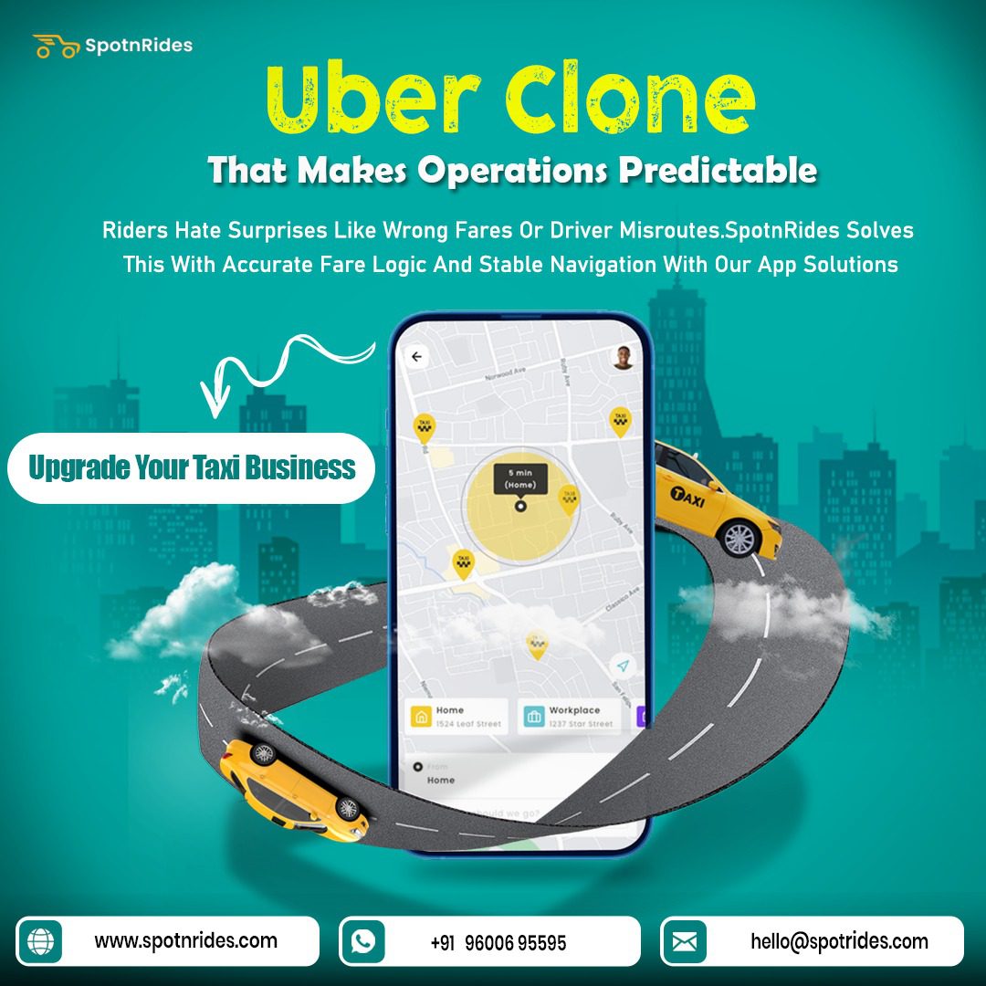 Kickstart Your Ride-Sharing Business with SpotnRides’ Smart Uber Clone